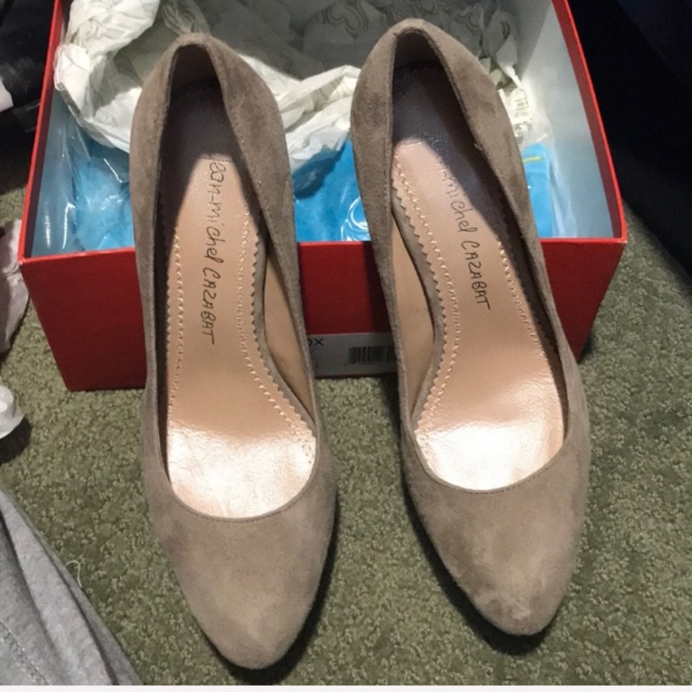 Jean Michel Cazabat platform pumps nude 6 1/2